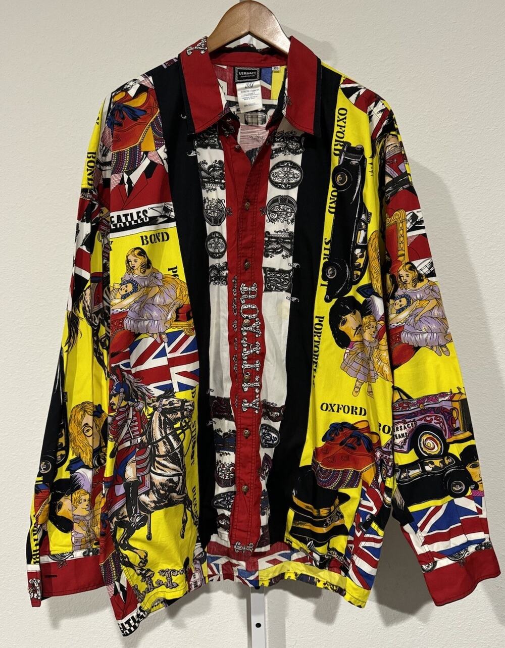90's VERSACE Beatles Sex Pistols Rock n Roll Royalty size XXL RARE